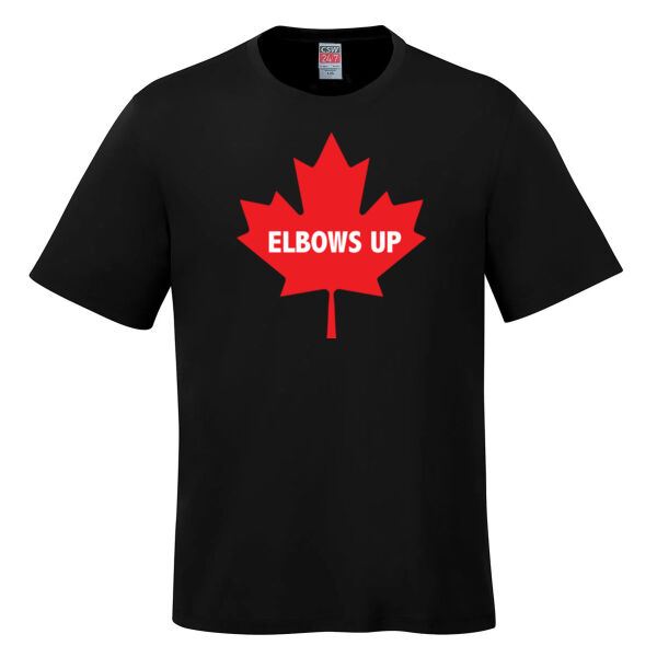 Elbows Up Maple Leaf  T-Shirt Thumbnail