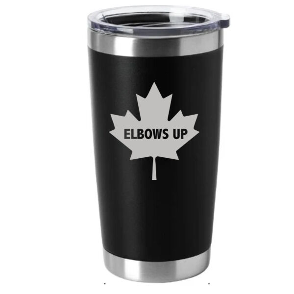 Engraved Elbows Up Maple Leaf 20oz Tumbler Thumbnail