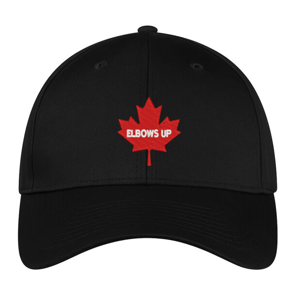 Embroidered Elbows Up Maple Leaf Ball Cap Thumbnail