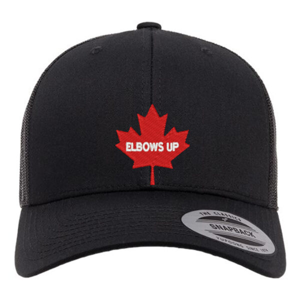 Embroidered Elbows Up Maple Leaf Trucker Cap Thumbnail